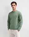 Arrow Sport Round Neck Textured T-Shirt