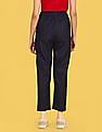 Flying Machine Women Pure Cotton Drawstring Waist Jogger Jeans