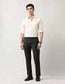 Arrow Mid Rise Regular Fit Autoflex Trousers