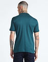 Flying Machine Solid Cotton Polo Shirt