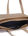 Tommy Hilfiger Logo Khaki Polyester Tote Bag
