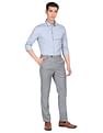 Calvin Klein Jeans Men Blue Slim Fit Colour Block Logo Formal Shirt