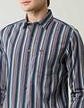 Arrow Sport Vertical Striped Slim Fit Shirt