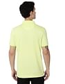 AD by Arvind Men Lime Geometric Print Cotton Polo Shirt
