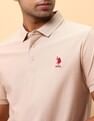U.S. Polo Assn. Textured Pure Cotton Polo Shirt