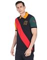 AD by Arvind Colour Block Sporty Polo Shirt