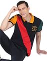 AD by Arvind Colour Block Sporty Polo Shirt