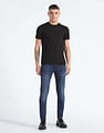 Flying Machine Slash Slim Tapered Dark Wash Jeans
