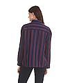 U.S. Polo Assn. Women Vertical Stripe Tencel Shirt