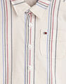 Tommy Hilfiger Kids Boys Oxford Vertical Striped Shirt