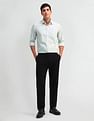 Arrow Manhattan Slim Fit Windowpane Checked Shirt