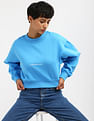 Calvin Klein Institutional Logo Mock Neck Sweatshirt