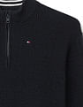 Tommy Hilfiger Kids Boys Turtleneck Half Zip Sweater