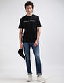 Calvin Klein Brand Print Cotton T-Shirt