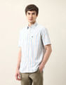 Arrow Sport Vertical Striped Regular Fit Air Soft Shirt