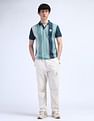Flying Machine Colour Blocked Regular Polo Shirt