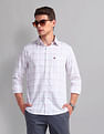AD by Arvind Plaid Check Cotton Shirt