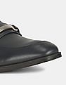 Calvin Klein Men Navy Craig Dress Calf Small Grid Embossed Leather Slip On Shoes