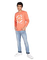 Flying Machine Graphic Print Cotton Sweatshirt