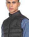 U.S. Polo Assn. High Neck Solid Quilted Jacket