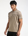 Calvin Klein Regular Half Zip Cotton Polo Shirt