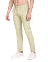 Flying Machine Mid Rise Twill Solid Trousers