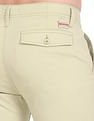 Flying Machine Mid Rise Twill Solid Trousers