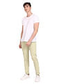 Flying Machine Mid Rise Twill Solid Trousers
